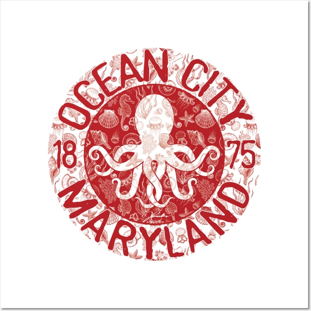 Ocean City, Maryland, Octopus Wall Art by jcombs